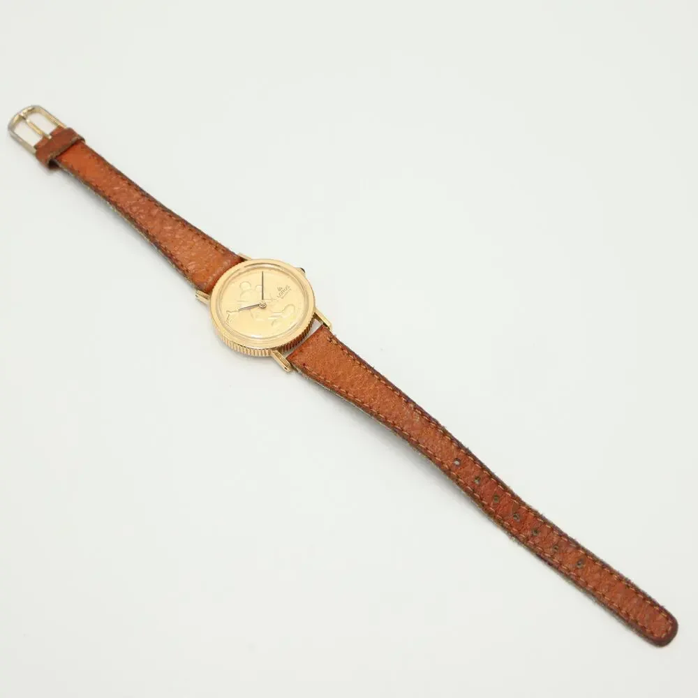 Lorus Disney Mickey Mouse Womens Gold Tone Watch 25mm Dial Y481-1720 New Battery